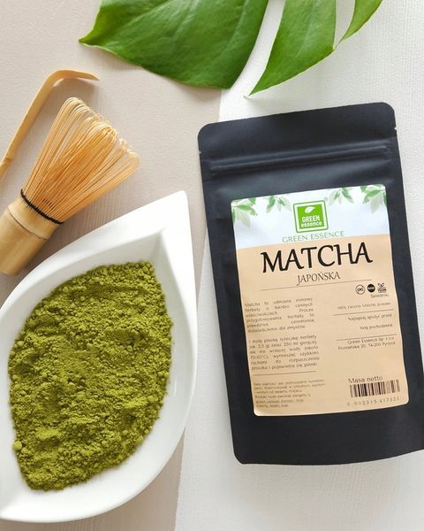JAPOŃSKA PRZYJEMNOŚĆ Herbata zielona MATCHA w proszku PYSZNA Naturalna 100g zdjęcie 6