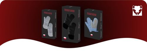 Rękawice KUCHENNE Silikonowe DO Piekarnika Kuchni ŻAROODPORNE 2szt Czarne na Arena.pl