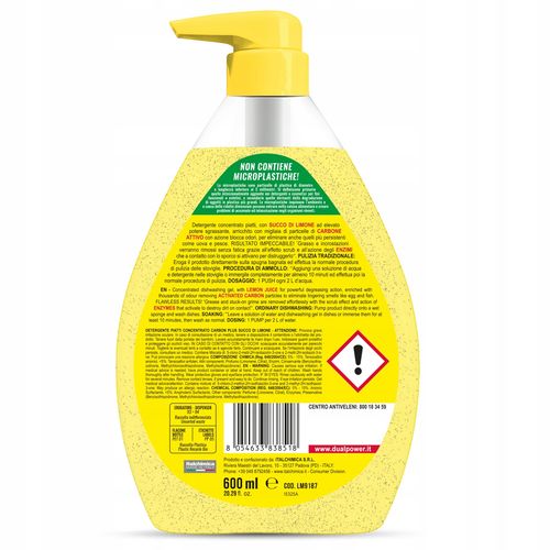 Płyn Do Mycia Naczyń Dual Power Cytrynowy, Świeży na Arena.pl