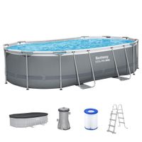 Basen stelażowy 488 x 305 x 107 Steel Pro Max zestaw 11w1 Bestway 56448