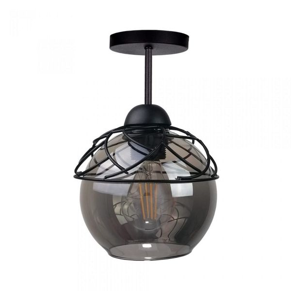 Lampa sufitowa 1xE27 MERA BLACK zdjęcie 1