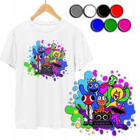 KOSZULKA DZIECIĘCA T-SHIRT Z NADRUKIEM - RAINBOW FRIENDS KOLOR - S 122-128