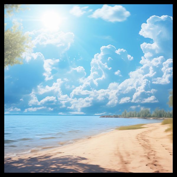 Plakat 60x60cm Letni Dzień zdjęcie 2