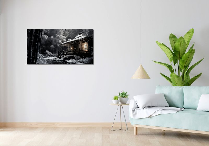 Obraz 100x50cm Tradycyjna Japońska Chatka zdjęcie 2
