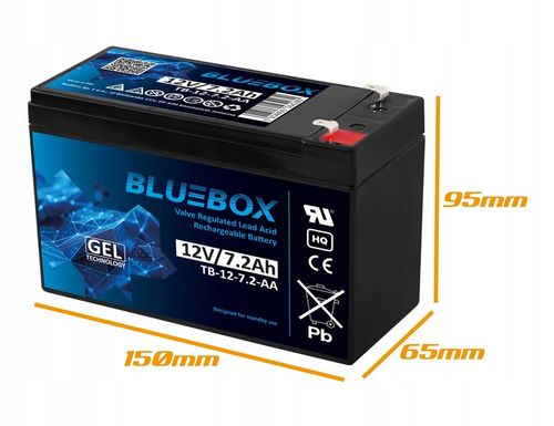 AKUMULATOR ŻELOWY BEZOBSŁUGOWY UPS 12V 7.2Ah (wymiar 7Ah, 7.5Ah, 9Ah, 10Ah) na Arena.pl