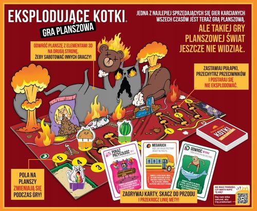 Eksplodujące Kotki: Gra planszowa REBEL na Arena.pl