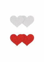 ns novelties pretty pasties glitter hearts 2 pary samoprzylepne ozdoby