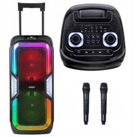 POWER AUDIO KOLUMNA GŁOŚNIK BT 2 MIKROFONY PILOT KARAOKE PRIME3 APS91