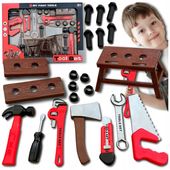 ZESTAW MAJSTERKOWICZA ZABAWA W WARSZTAT NARZĘDZIA DLA DZIECI KLUCZ