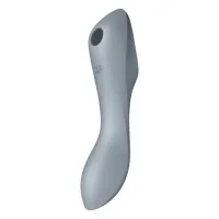 satisfyer curvy trinity 3 blue grey - system fali powietrznej i wibracji