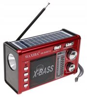 Radio PRZENOŚNE Kuchenne SOLARNE Głośnik Latarka Bluetooth Solar 1263