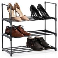 Regał Półka na Buty Obuwie Szafka Organizer Stojak 3-poziomowy Piętrowy