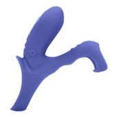 vibrating cockring with clit stimulation - tamiya blue