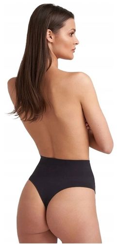 GATTA STRING CORRECT STRINGI WYSZCZUPLAJĄCE Z WYSOKIM STANEM CZARNE M na Arena.pl