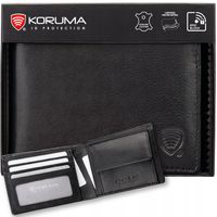 Mały PORTFEL Męski Skórzany ANTYKRADZIEŻOWY RFID na Karty Kredytowe