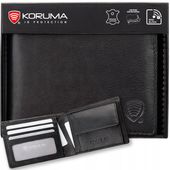 Mały PORTFEL Męski Skórzany ANTYKRADZIEŻOWY RFID na Karty Kredytowe