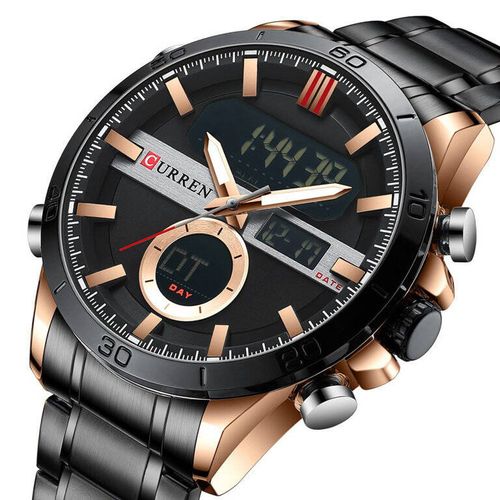 ZEGAREK MĘSKI CURREN 8384 (zc023c) - DUAL TIME + BOX na Arena.pl