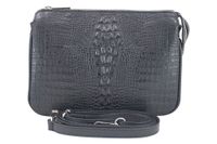 Torebka damska z motywem CROCO - Czarna