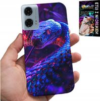 ETUI DO MOTOROLA G34 5G - WĄŻ KOBRA GRZECHOTNIK GADY CASE + FOLIA
