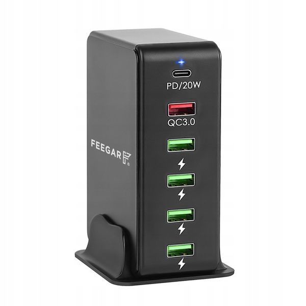 Ładowarka sieciowa Feegar Tower 86W 6x USB Typ C zdjęcie 13