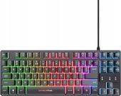 KLAWIATURA PRZEWODOWA QWERTZ TRUST THADO TKL Z PODŚWIETLENIEM LED RGB