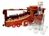 lokomotywa + karafka+ kieliszki  NR248