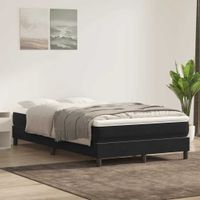 Łóżko Box Spring bez materaca Czarne 120x220 cm Aksamit