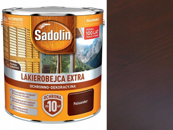 Sadolin Lakierobejca EXTRA Palisander 0,75L zdjęcie 1