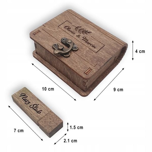 Pendrive 32GB 3,0 + Drewniane pudełko + GRAWER zdjęcie 15