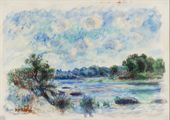 Landscape at Pont–Aven, Pierre-Auguste Renoir - plakat 100x70 cm