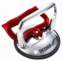 Przyssawka Do Płytek Szyb Pojedyncza DEDRA 123 mm Aluminium Udźwig 50 kg