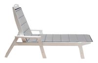 poduszka pikowana na leżak z pianki 190x60 cm ciemnoszara