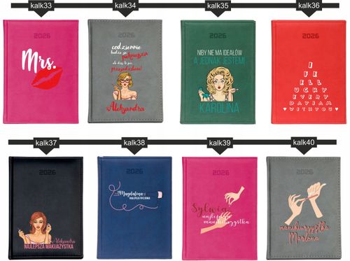 mały KALENDARZ A6 2026 TYGODNNIOWY prezent dla mamy z nadrukiem napisem na Arena.pl
