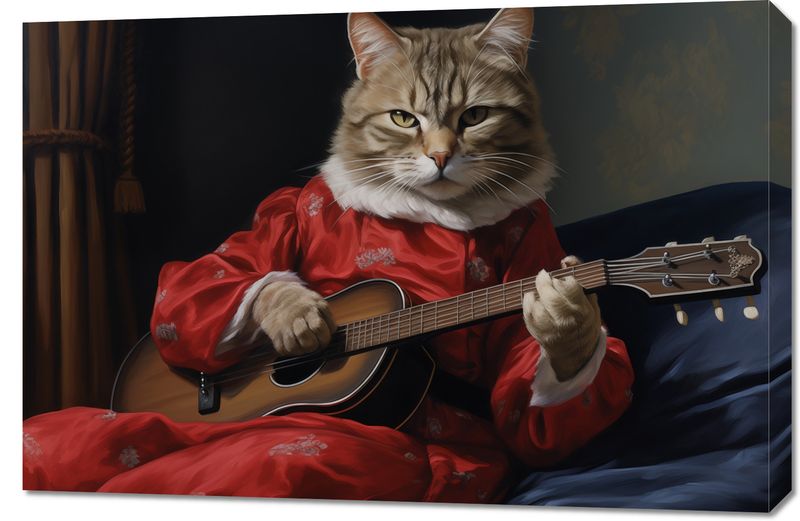 Obraz 90x60cm Melodia Kociej Łapy zdjęcie 1