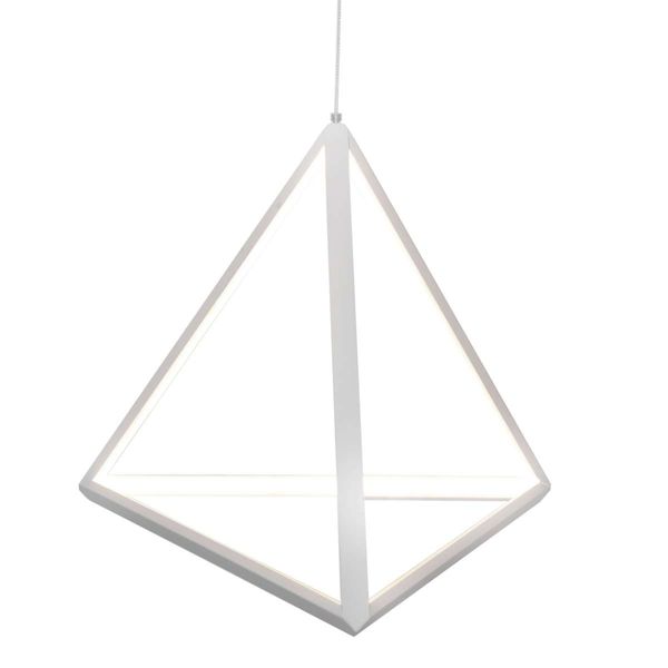LAMPA wisząca TRÓJKĄT LED 20W 3000K 310927 Polux geometryczna OPRAWA biała zdjęcie 1