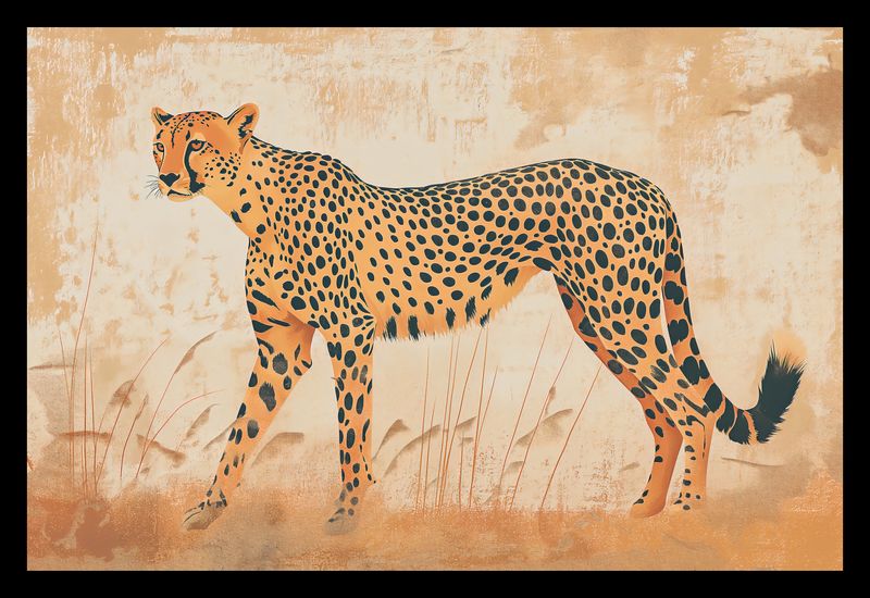 Plakat 30x20cm Gepard w Ruchu zdjęcie 2
