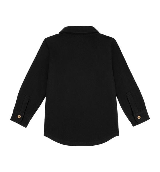 Koszula chłopięca bawełniana czarna 116/122 zdjęcie 2