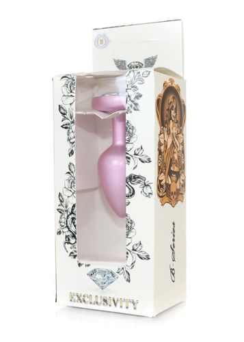 plug jewellery pearl pink heart plug  clear s na Arena.pl