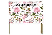 PARAWAN PLAŻOWY Piwonie z indywidualnym napisem 3 PANELE 67.3