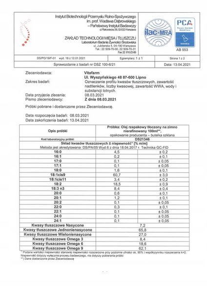 OLEJ RZEPAKOWY TŁOCZONY NA ZIMNO 5L OD PRODUCENTA zdjęcie 3