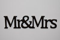 Napis 3D Mr&Mrs
