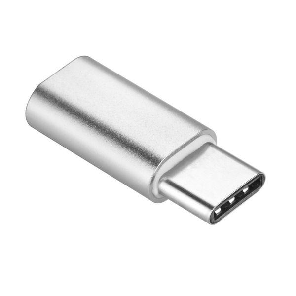 Adapter Micro USB (żeński) do Typ C (męski) [PA30] srebrny zdjęcie 1