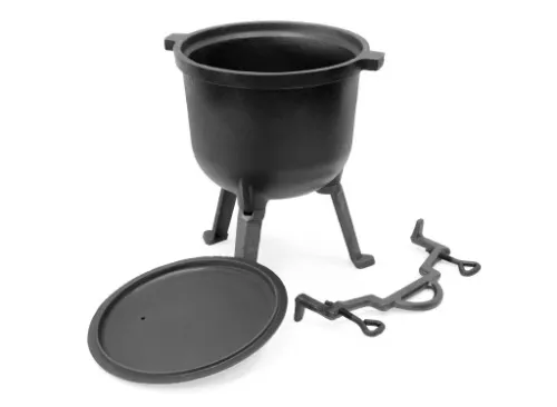 Kociołek myśliwski na PRAŻONE garnek żeliwny 8L na Arena.pl