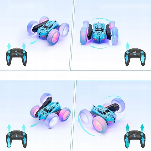 AUTO AKROBATA ZDALNIE STEROWANY SAMOCHÓD 360° OBROTOWY PREZENT DLA DZIECIĘ na Arena.pl