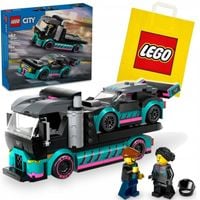 LEGO CITY 60406 AUTO WYŚCIGOWE I CIĘŻARÓWKA TIR LAWETA + TORBA LEGO