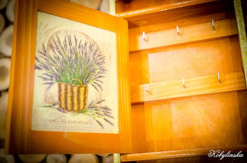 Szafka na KLUCZE retro decoupage PL 9 haczyków na Arena.pl