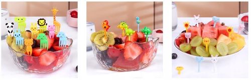 WIDELCZYKI DO PRZEKĄSEK DLA DZIECI WIDELCE DO OWOCÓW ŻYWNOŚCI WIDELCE 90SZT na Arena.pl