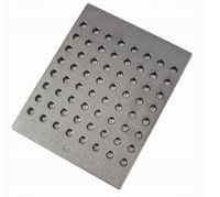 RUSZT ŻELIWNY DZIURKOWANY  DO KOMINKA PIECA KOMINKOWY 38,2x26