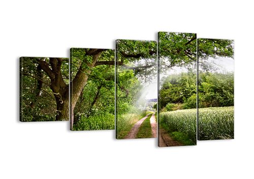 Obraz Na Płótnie - Las Pole Droga - 100X60 Cm - Eg100X60-2637 na Arena.pl