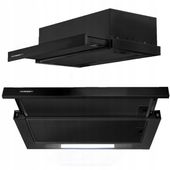 OKAP KUCHENNY PODSZAFKOWY 60cm CZARNY BERDSEN